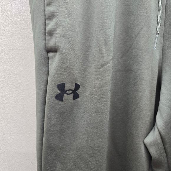 Under Armour Fleece Lined Tapered Leg Jogger Pants Athletic Running Green SZ XL - Picture 3 of 6